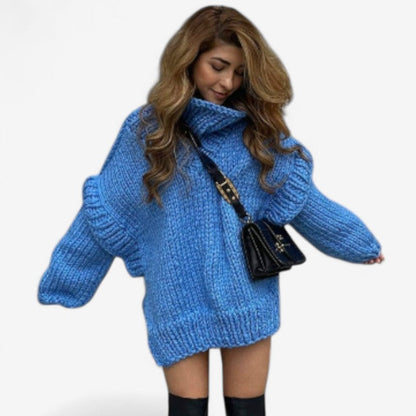 Thea – Oversized Genser med Lange Ermer