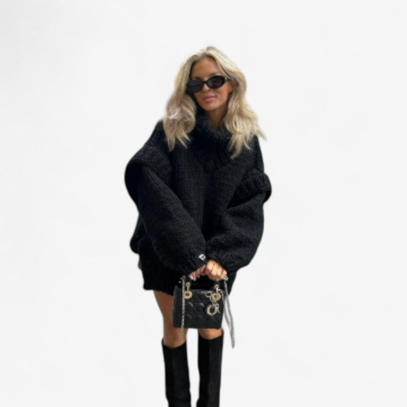 Thea – Oversized Genser med Lange Ermer