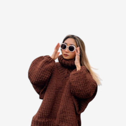 Thea – Oversized Genser med Lange Ermer