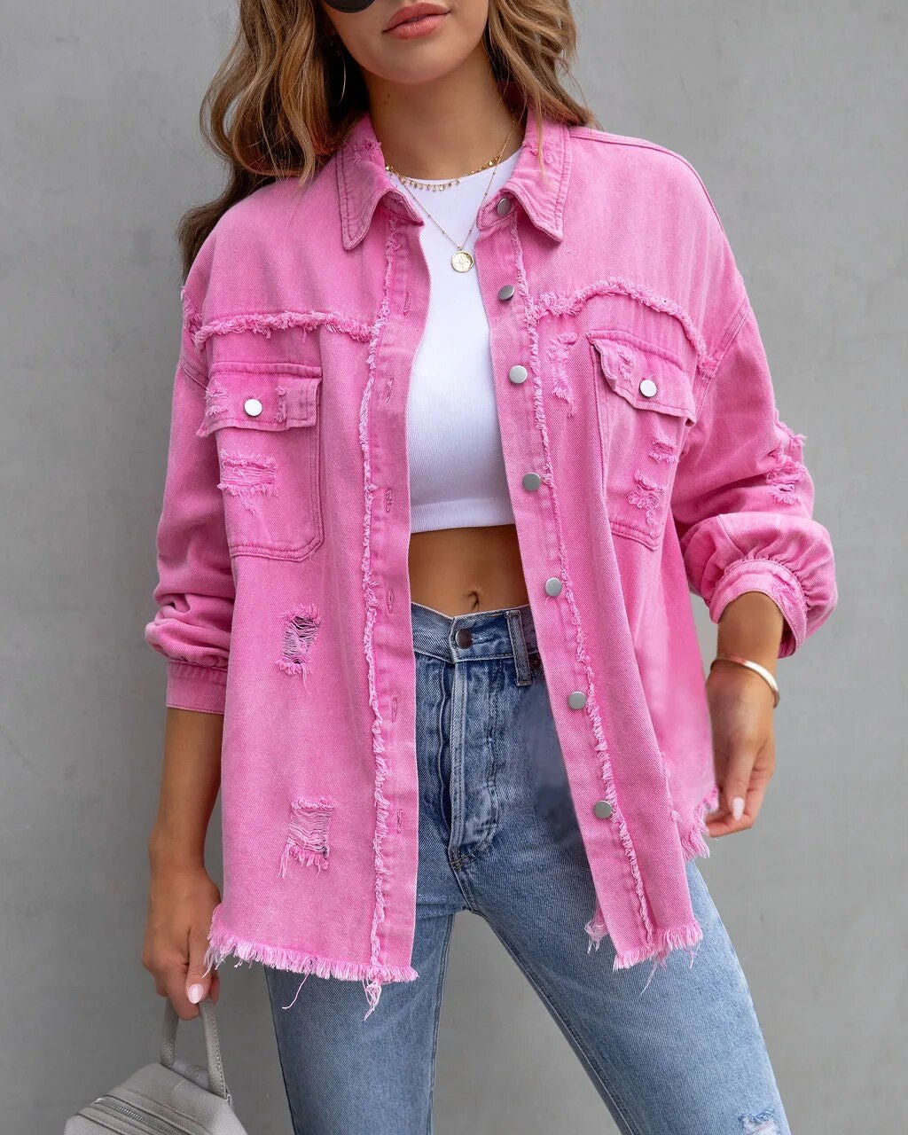 Emma - Klassisk Denimjakke For Moderne Stil