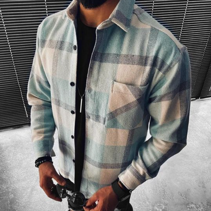 Harald – Klassisk Langermet Stilig Skjorte Med Lomme Detalj