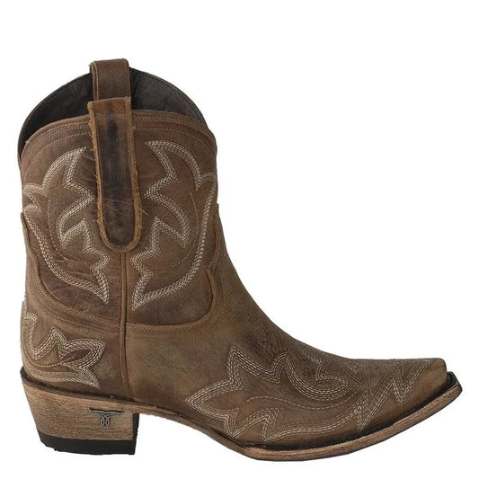 Diana - Avslappede, sklisikre cowboystøvler med broderi