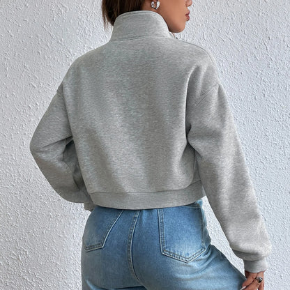 Greta - Komfortabel langermet kort jakke med lommer