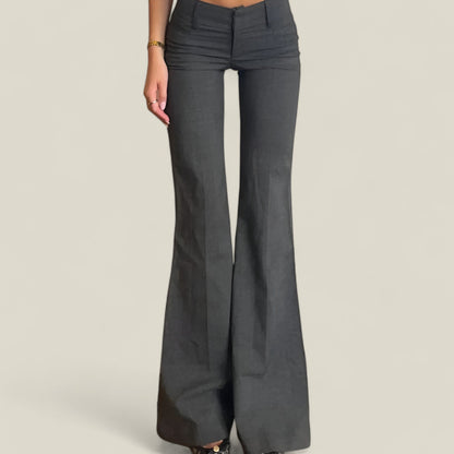 Emily - Elegant Lav Skinny Bukser Dame med Flatterende Passform-4