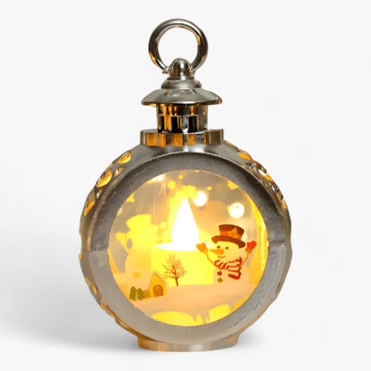 FrostGlow - Dekorativ snømannslampe med LED-lykt simulert til jul
