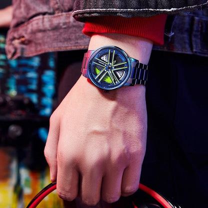 SpinTime - Spinnhjulsklokke med 3D-rotasjon i hul form