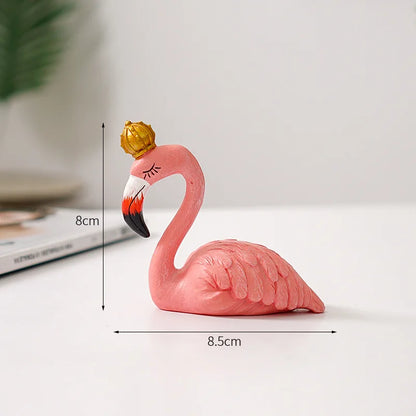 LumiVista - Grasiøs Flamingo Dekorativ Figur med Sofistikert Utseende