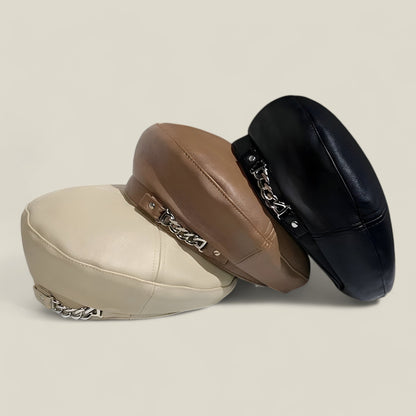 Riley - Stilig malerinspirert barett med komfortabelt, isolert fôr