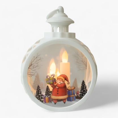 FrostGlow - Dekorativ snømannslampe med LED-lykt simulert til jul