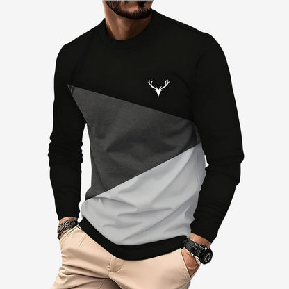 Antoine – Slim Langermet Genser med Rund Hals