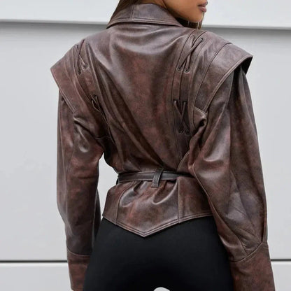 Maxine - Stilig jakke med V-hals og moderne snitt for en elegant silhuett og uanstrengt stil