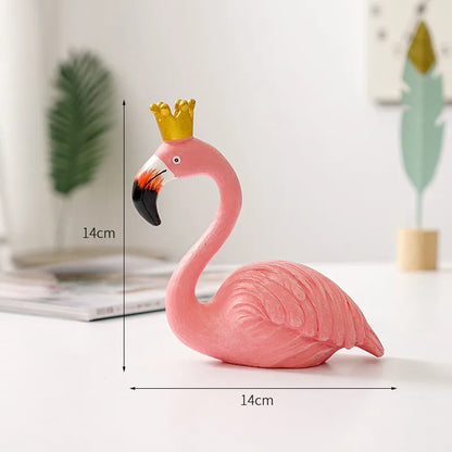 LumiVista - Grasiøs Flamingo Dekorativ Figur med Sofistikert Utseende