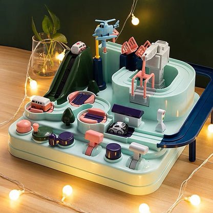 KiddoQuest - Interaktivt redningseventyr i byen med manuell bilbane og morsomme utfordringer