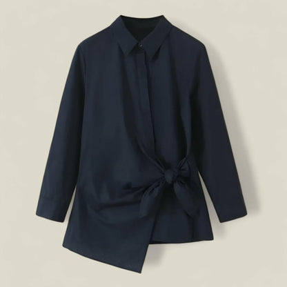 Aria - Kombinasjon av knappskjorte og bukser med vide ben