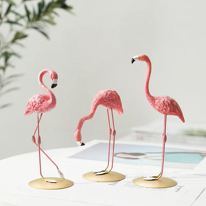 LumiVista - Grasiøs Flamingo Dekorativ Figur med Sofistikert Utseende
