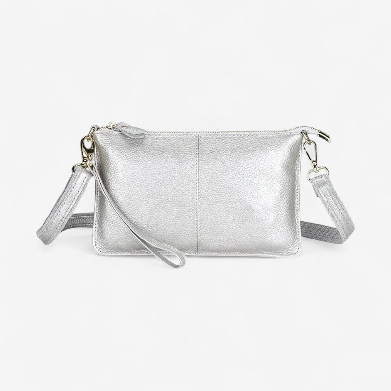 Ashley – Håndveske med spennestrå og glidelåslommer