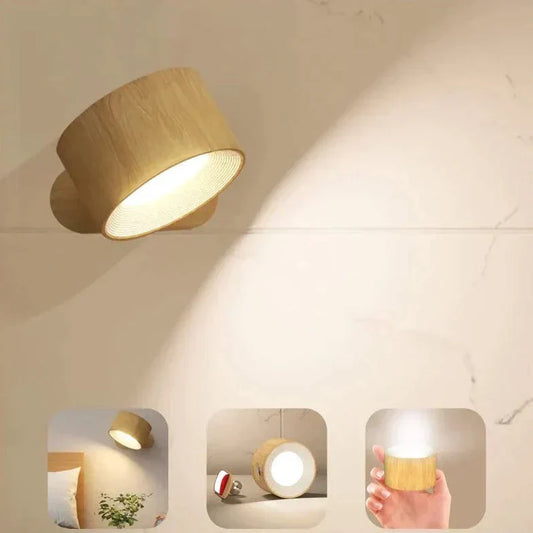 LumaFlex - Trådløs vegglampe med 360° rotasjon