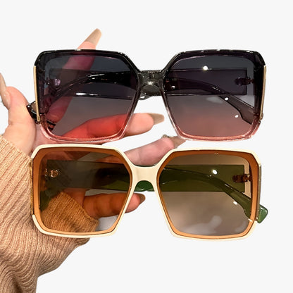 Laina – Stilige overdimensjonerte solbriller med gradientlinser