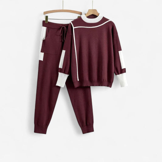 Tessa – To-delt Sett med Langermet Genser og Vide Bukser