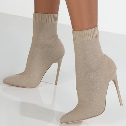 Lily - Trendy ankelstøvletter med høy hæl og avslappet passform