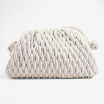 Sophia – Sateng Clutch veske med Romslig Interiør