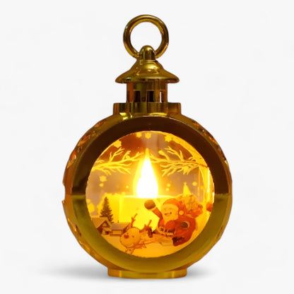 FrostGlow - Dekorativ snømannslampe med LED-lykt simulert til jul