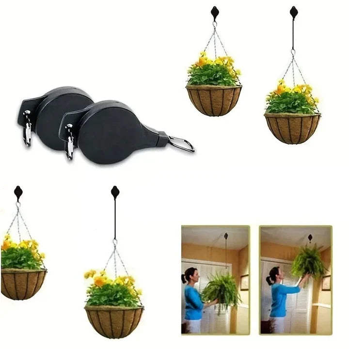 HangEase - Justerbar Hengende Kroker for Planter og Kurver | 1+1 Gratis