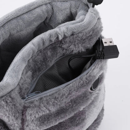 Clara - Varmende USB Ankelstøvler med Dobbelt Glidelås for Maksimal Komfort