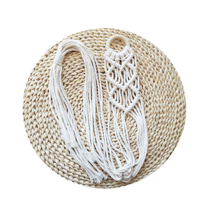 HatNest - Dekorativ, håndlaget hattehylle i lin til oppheng på veggen