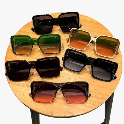 Laina – Stilige overdimensjonerte solbriller med gradientlinser