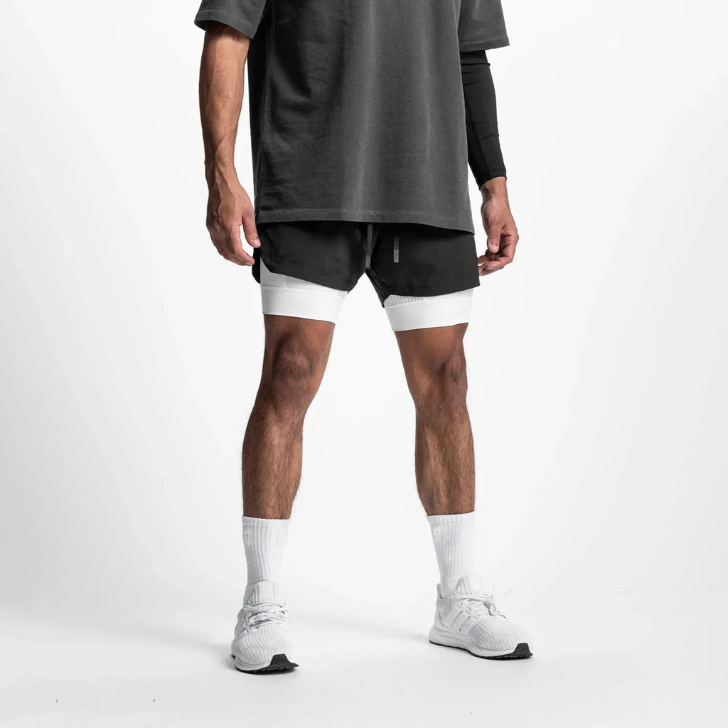 Kaelix - Dobbeltlags Løpeshorts Med Pustende Design