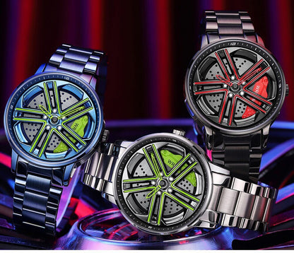 SpinTime - Spinnhjulsklokke med 3D-rotasjon i hul form