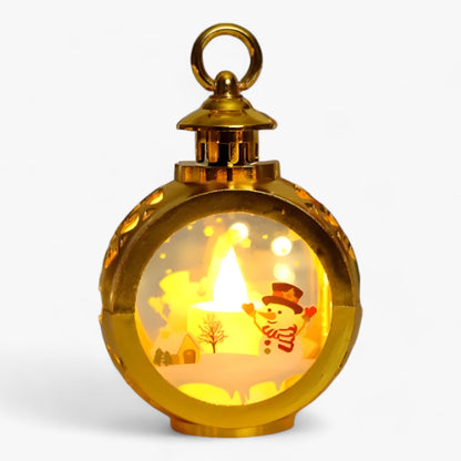FrostGlow - Dekorativ snømannslampe med LED-lykt simulert til jul