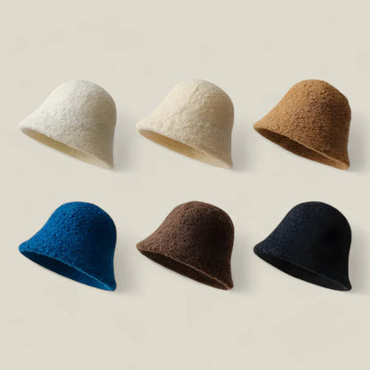 Rowan - Allsidig vinterlue i ull med justerbar passform og eleganse