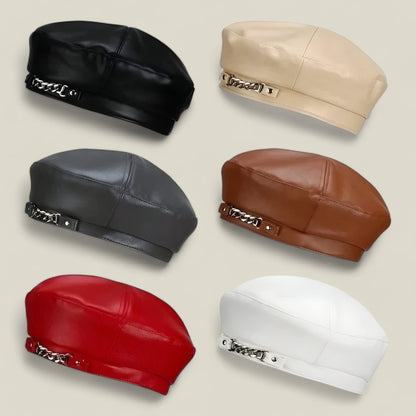 Riley - Stilig malerinspirert barett med komfortabelt, isolert fôr