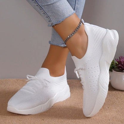 Sophia – Trendy sneakers med snøring og avslappet passform