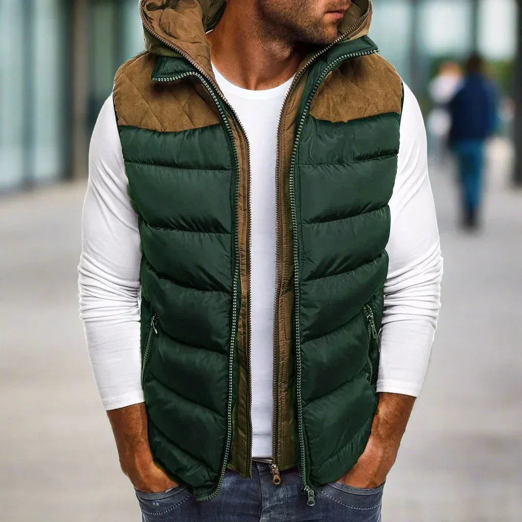 Ryan - Premium hettevest med glidelåslommer for et raffinert utseende