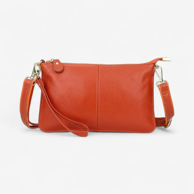 Ashley – Håndveske med spennestrå og glidelåslommer