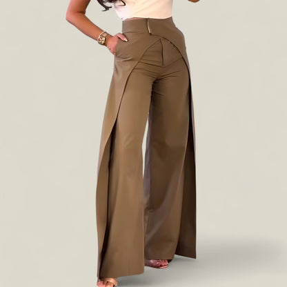 Variant image for Emma - Moderne Asymmetrisk Bukser Dame med Høy Midje-1