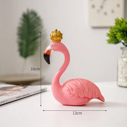 LumiVista - Grasiøs Flamingo Dekorativ Figur med Sofistikert Utseende