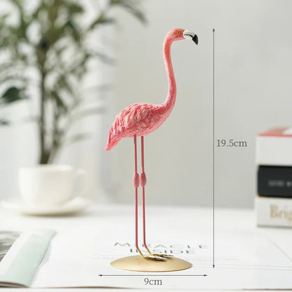 LumiVista - Grasiøs Flamingo Dekorativ Figur med Sofistikert Utseende