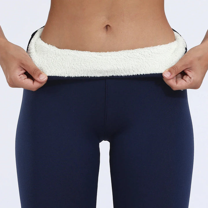 Emma - Koselige fleecefôrede leggings med høy midje og lommer