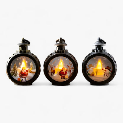 FrostGlow - Dekorativ snømannslampe med LED-lykt simulert til jul