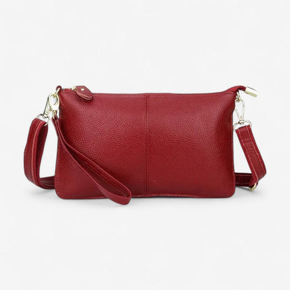 Ashley – Håndveske med spennestrå og glidelåslommer