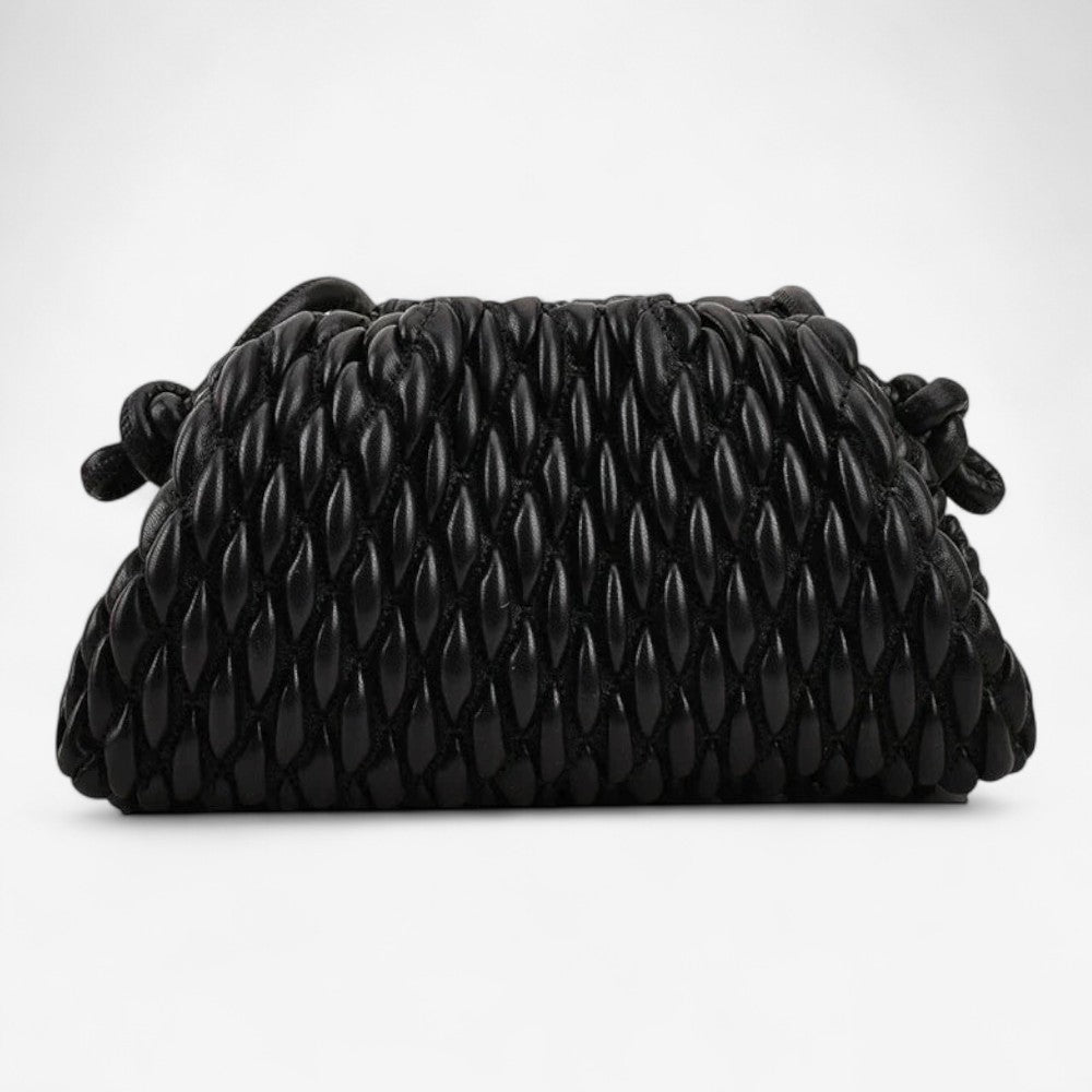 Sophia – Sateng Clutch veske med Romslig Interiør