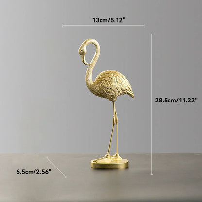 LumiVista - Grasiøs Flamingo Dekorativ Figur med Sofistikert Utseende
