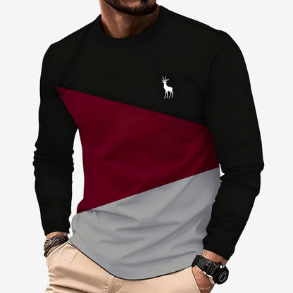 Antoine – Slim Langermet Genser med Rund Hals