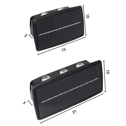 SolarGlow - Vanntett LED-veggbelysning utendørs for energieffektiv belysning