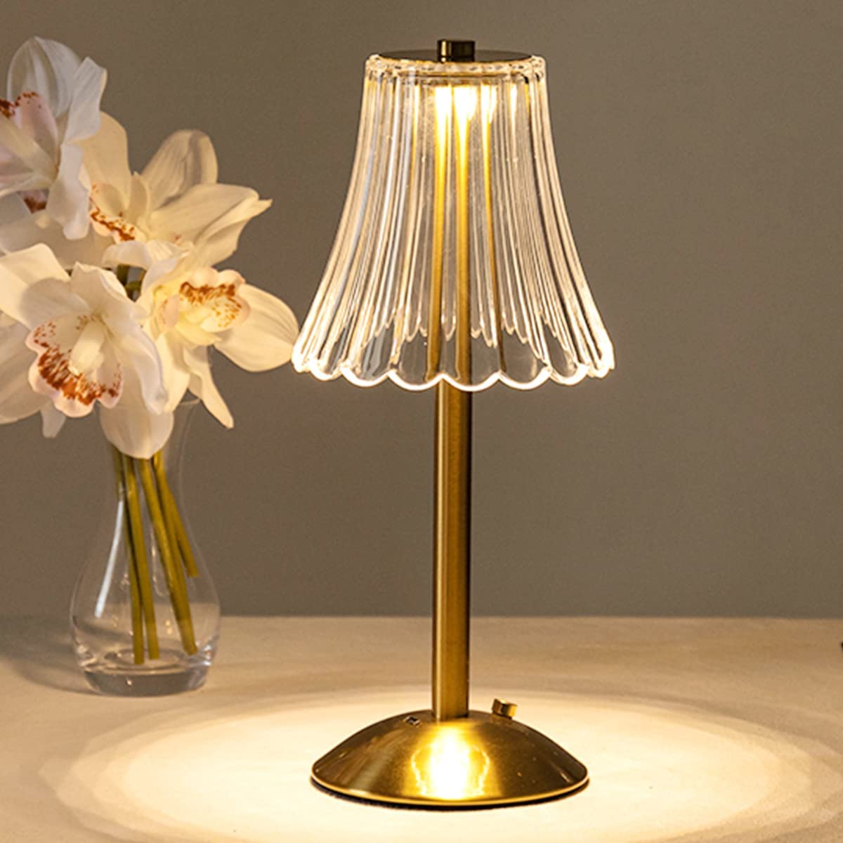 LumaGlow - Oppladbar bordlampe med berøringskontrolldimming