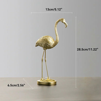 LumiVista - Grasiøs Flamingo Dekorativ Figur med Sofistikert Utseende